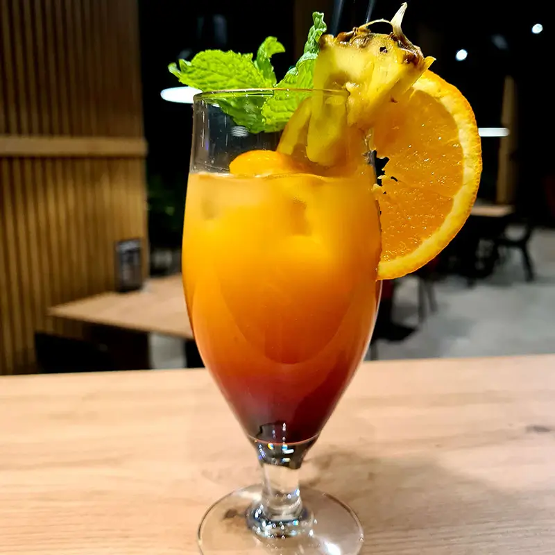 Drink Malibu Sunrise w pizzerii Pan Pizza Czerwionka