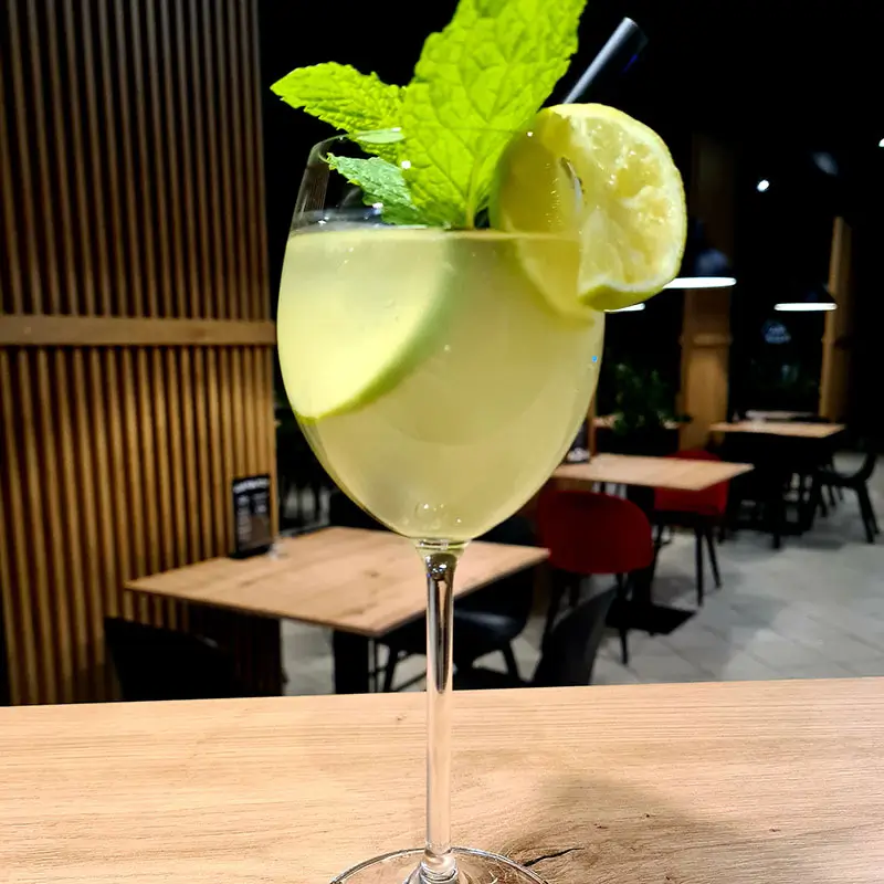 Drink Prosecco lime inspirowany Limoncello w pizzerii Pan Pizza Czerwionka